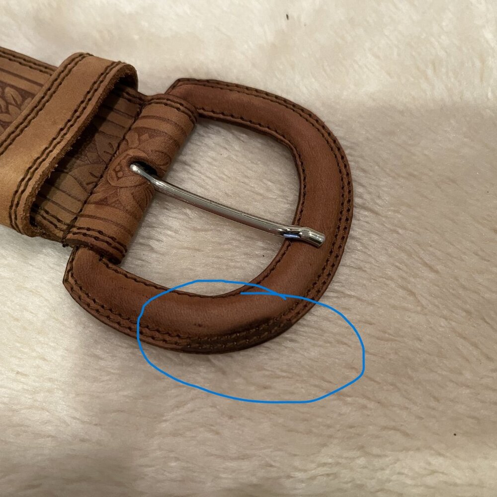 Engraved Leather Belt - Picture 3 of 3
